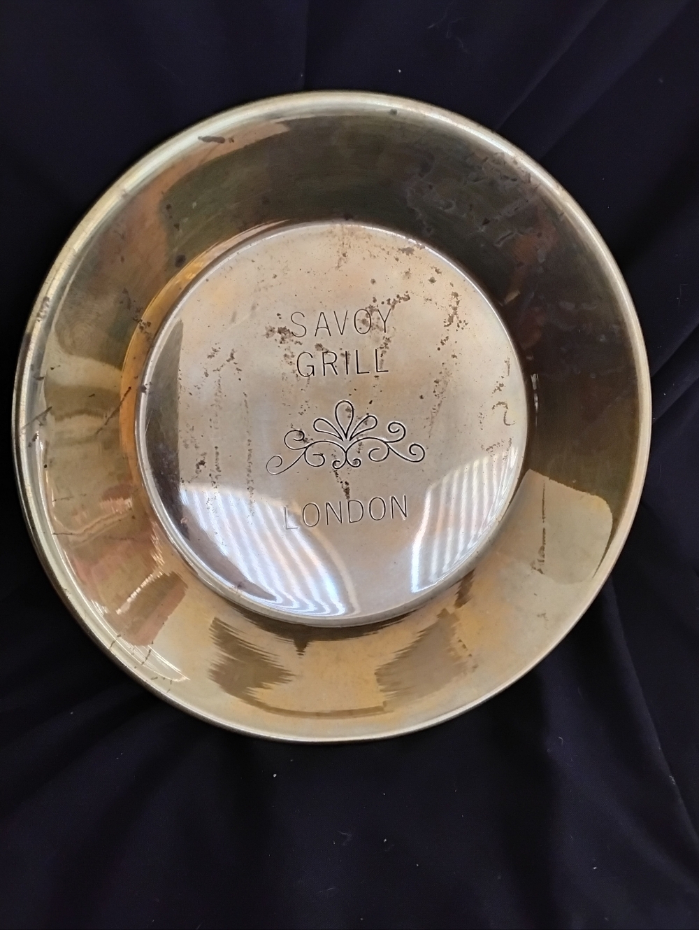 Vintage Lowell Sigmund Brass Savoy Grill London Tip Dish with Box
